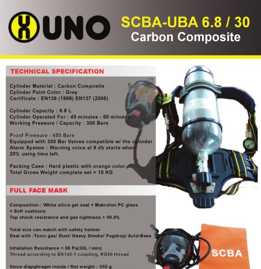 uni scba-uba 6.8 30